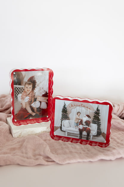 Scallop Acrylic Photo Frame